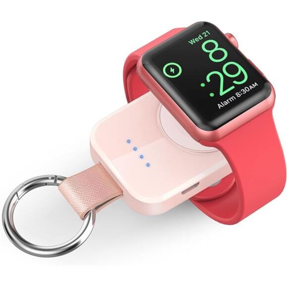 Portable Wireless Charger Compatible for Apple Watch Series 9/8/UItra/7/6/5/4/3